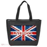Liverpool England UK Flag . And Souvenir Tote Bag thumb 0