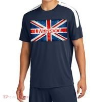 Liverpool England UK Flag . And Souvenir Sport-Tek Competitor United Soccer Jersey thumb 0