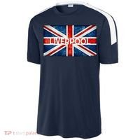 Liverpool England UK Flag . And Souvenir Sport-Tek Competitor United Soccer Jersey thumb 2