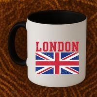 London England Union Jack United Kingdom British Flag Funny Gift Coffee Mug thumb 2
