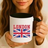 London England Union Jack United Kingdom British Flag Funny Gift Coffee Mug thumb 3