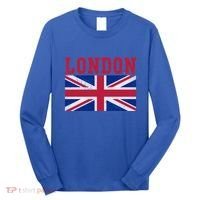 London England Union Jack United Kingdom British Flag Funny Gift Long Sleeve Shirt thumb 0