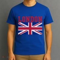 London England Union Jack United Kingdom British Flag Funny Gift T-Shirt thumb 3