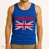 London England Union Jack United Kingdom British Flag Funny Gift Tank Top thumb 3