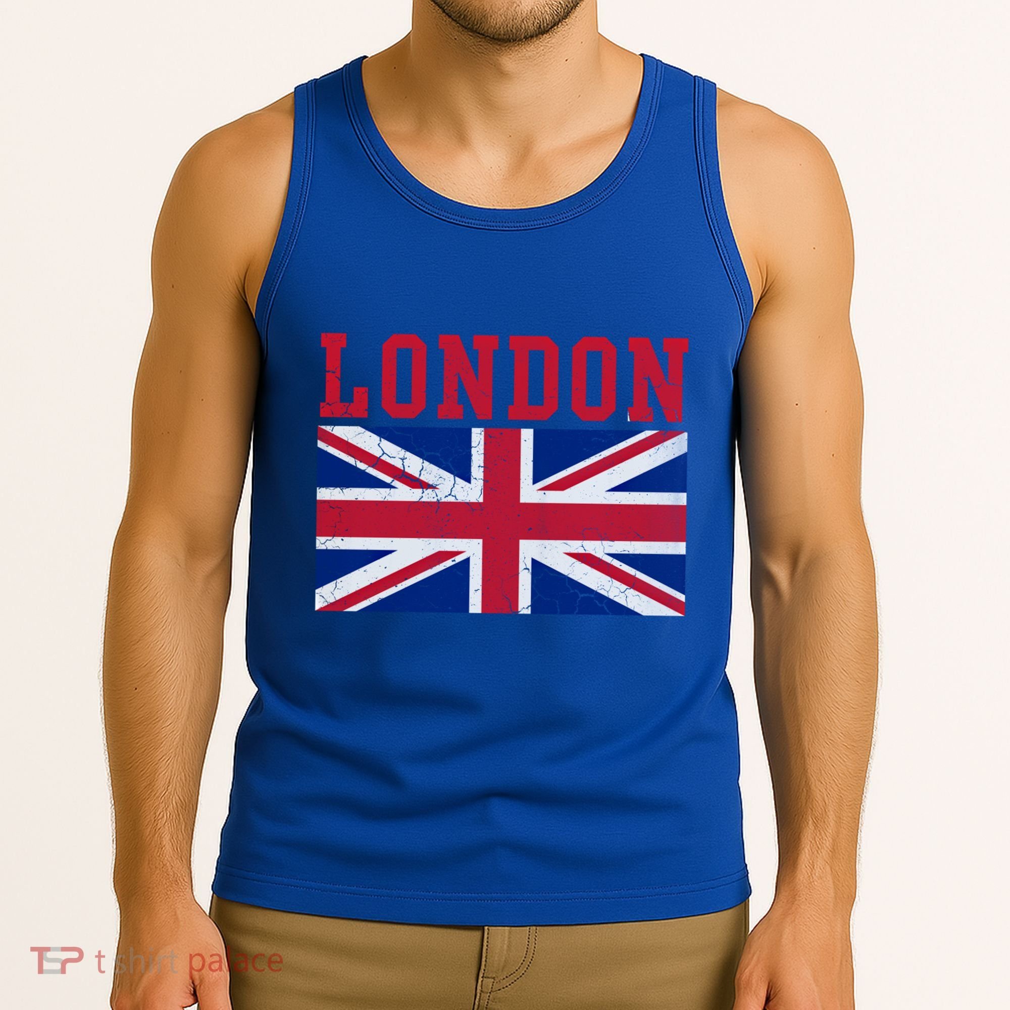 London England Union Jack United Kingdom British Flag Funny Gift Tank Top