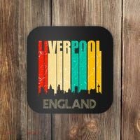 Liverpool England United Kingdom Retro City Skyline Coaster thumb 0