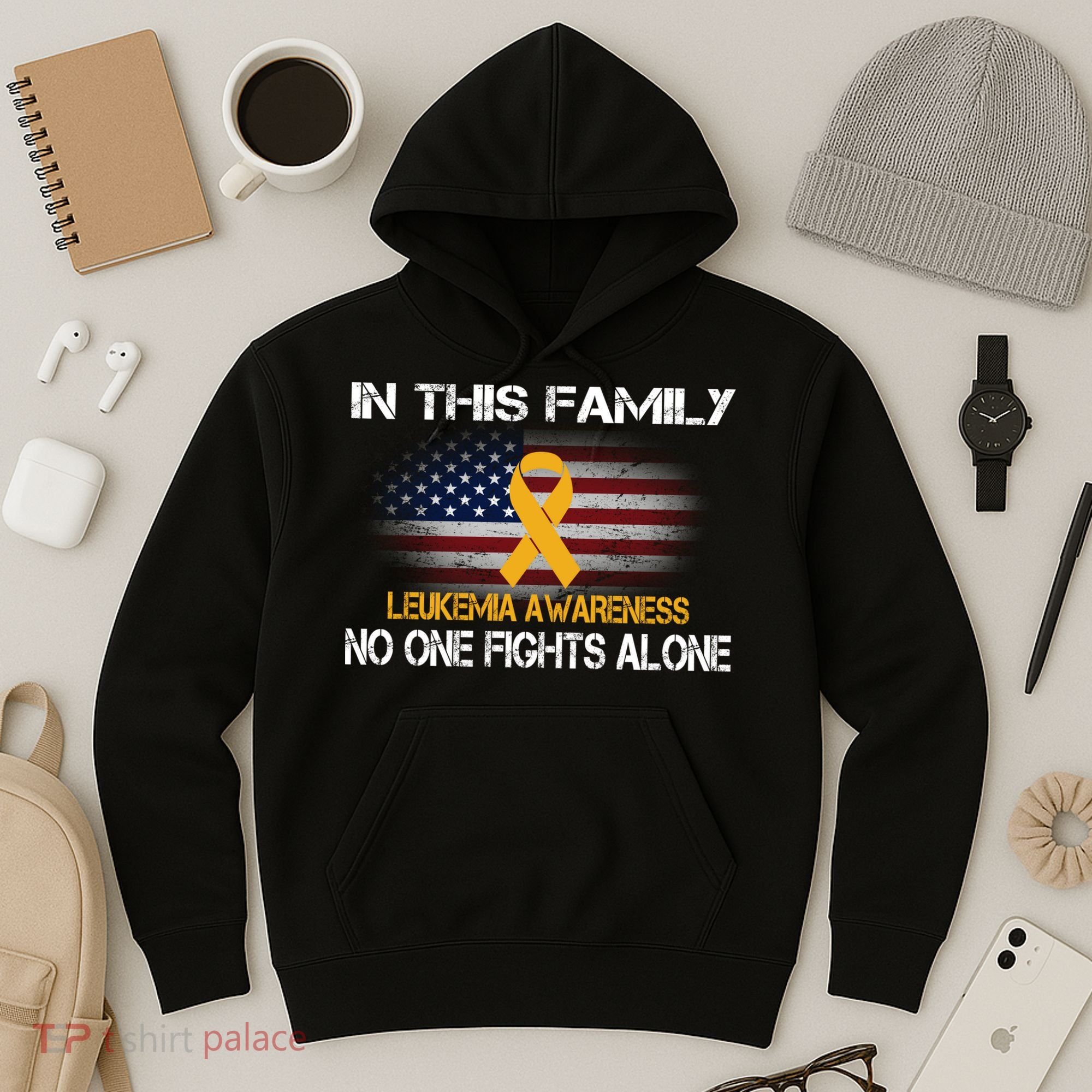 Leukemia No One Fights Alone Hoodie