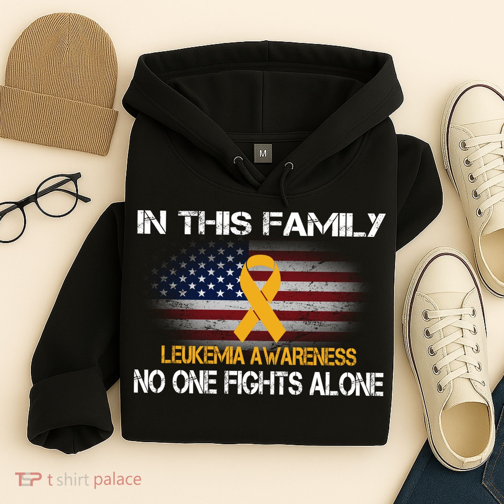 Leukemia No One Fights Alone Hoodie