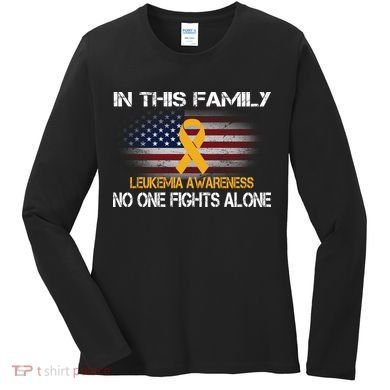 Leukemia No One Fights Alone Women's Long Sleeve Shirt