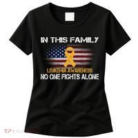 Leukemia No One Fights Alone Women's T-Shirt thumb 0