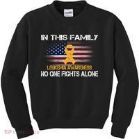 Leukemia No One Fights Alone Kids Sweatshirt thumb 0