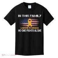 Leukemia No One Fights Alone Kids T-Shirt thumb 0