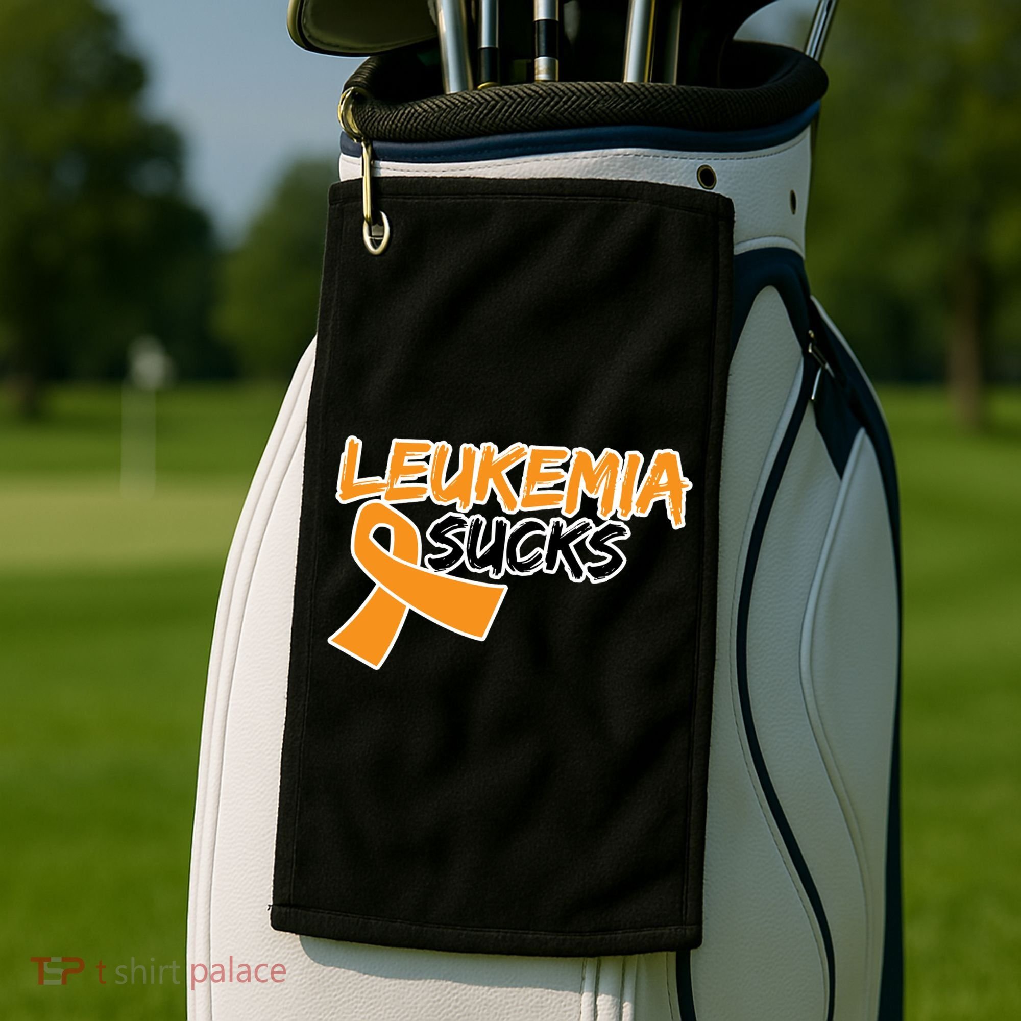 Leukemia Sucks Golf Towel