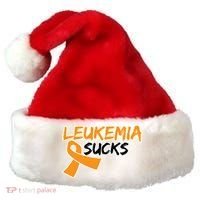Leukemia Sucks Santa Hat thumb 0