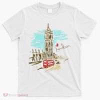 London England Vintage Retro Souvenir Travel Love London T-Shirt thumb 0