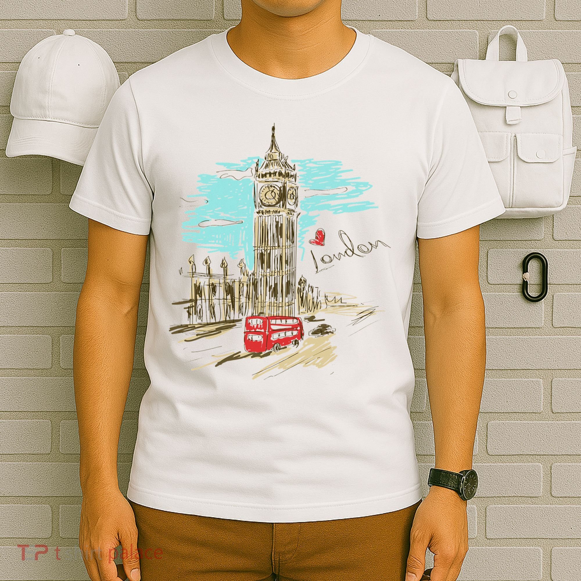 London England Vintage Retro Souvenir Travel Love London T-Shirt