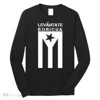 Levantate Boricua Flag Ricky Renuncia Long Sleeve Shirt thumb 0