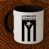 Levantate Boricua Flag Ricky Renuncia Coffee Mug thumb 2