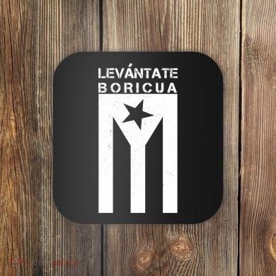 Levantate Boricua Flag Ricky Renuncia Coaster