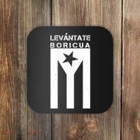 Levantate Boricua Flag Ricky Renuncia Coaster thumb 0