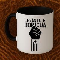 Levantate Boricua Ricky Renuncia Puerto Rico Coffee Mug thumb 2