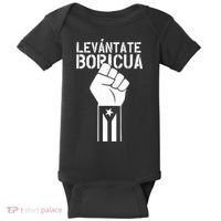 Levantate Boricua Ricky Renuncia Puerto Rico Baby Bodysuit thumb 0