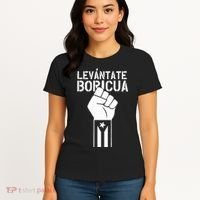 Levantate Boricua Ricky Renuncia Puerto Rico Women's T-Shirt thumb 4