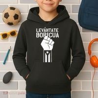 Levantate Boricua Ricky Renuncia Puerto Rico Kids Hoodie thumb 2