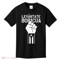 Levantate Boricua Ricky Renuncia Puerto Rico Kids T-Shirt thumb 0