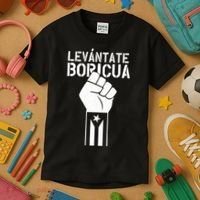 Levantate Boricua Ricky Renuncia Puerto Rico Kids T-Shirt thumb 3