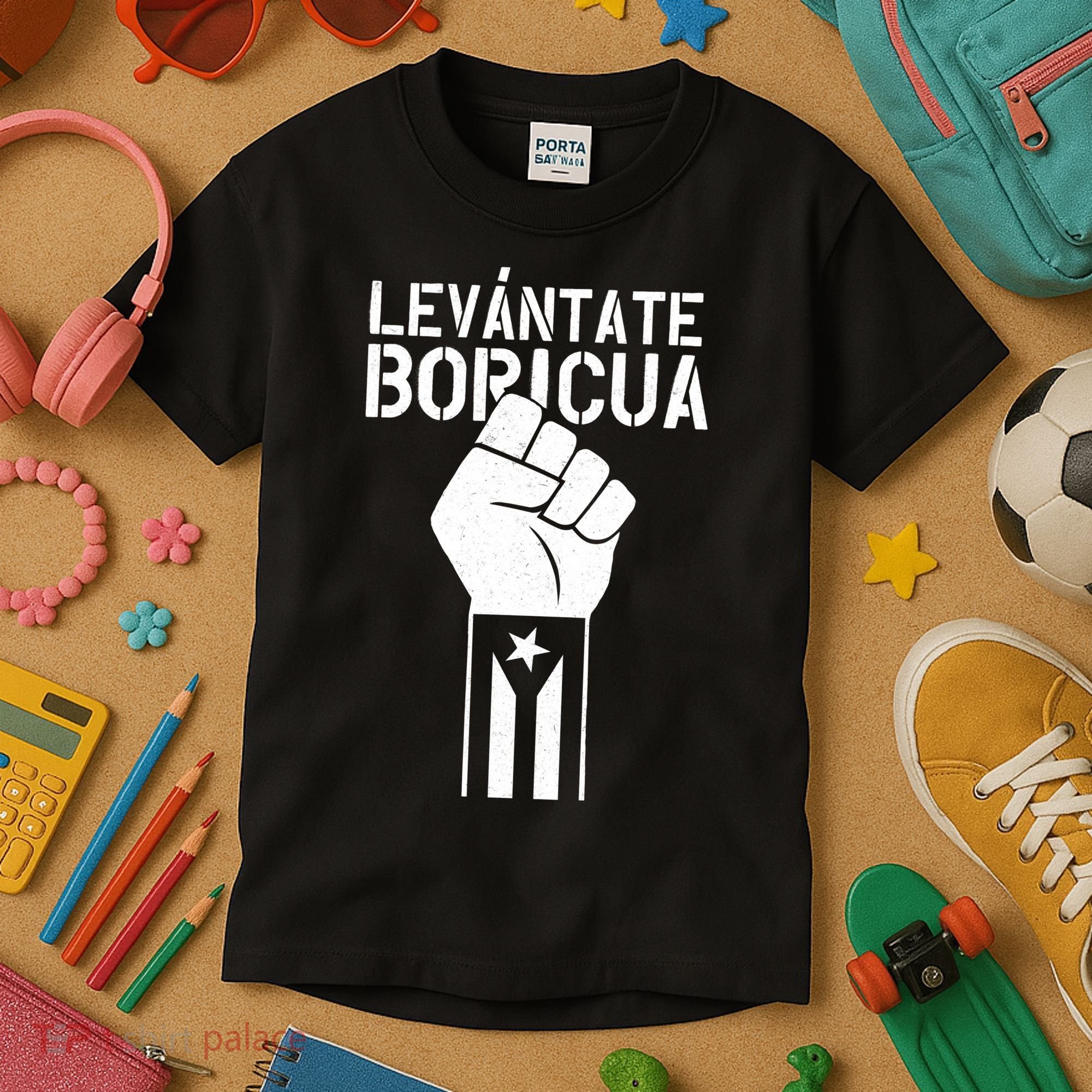 Levantate Boricua Ricky Renuncia Puerto Rico Kids T-Shirt