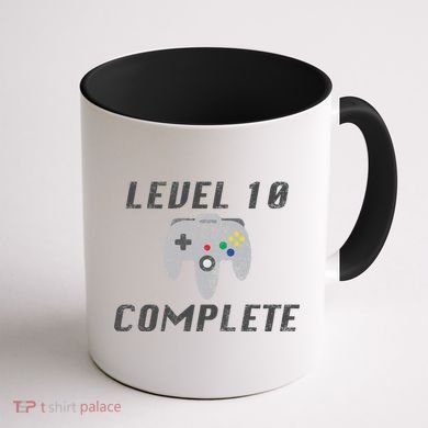 Level 10 Complete 10th Birthday Coffee Mug back