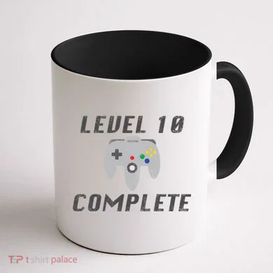 Level 10 Complete 10th Birthday Coffee Mug back
