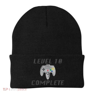 Level 10 Complete 10th Birthday Beanie