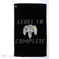 Level 10 Complete 10th Birthday Golf Towel thumb 0