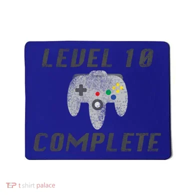 Level 10 Complete 10th Birthday Mousepad