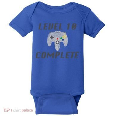 Level 10 Complete 10th Birthday Baby Bodysuit