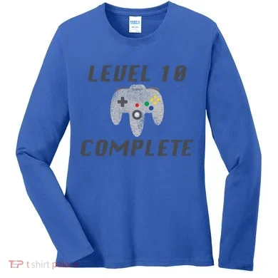 Level 10 Complete 10th Birthday Women's Long Sleeve Shirt