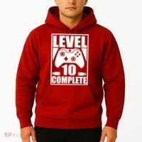Level 10 Complete Video Gamer 10th Birthday Hoodie thumb 2