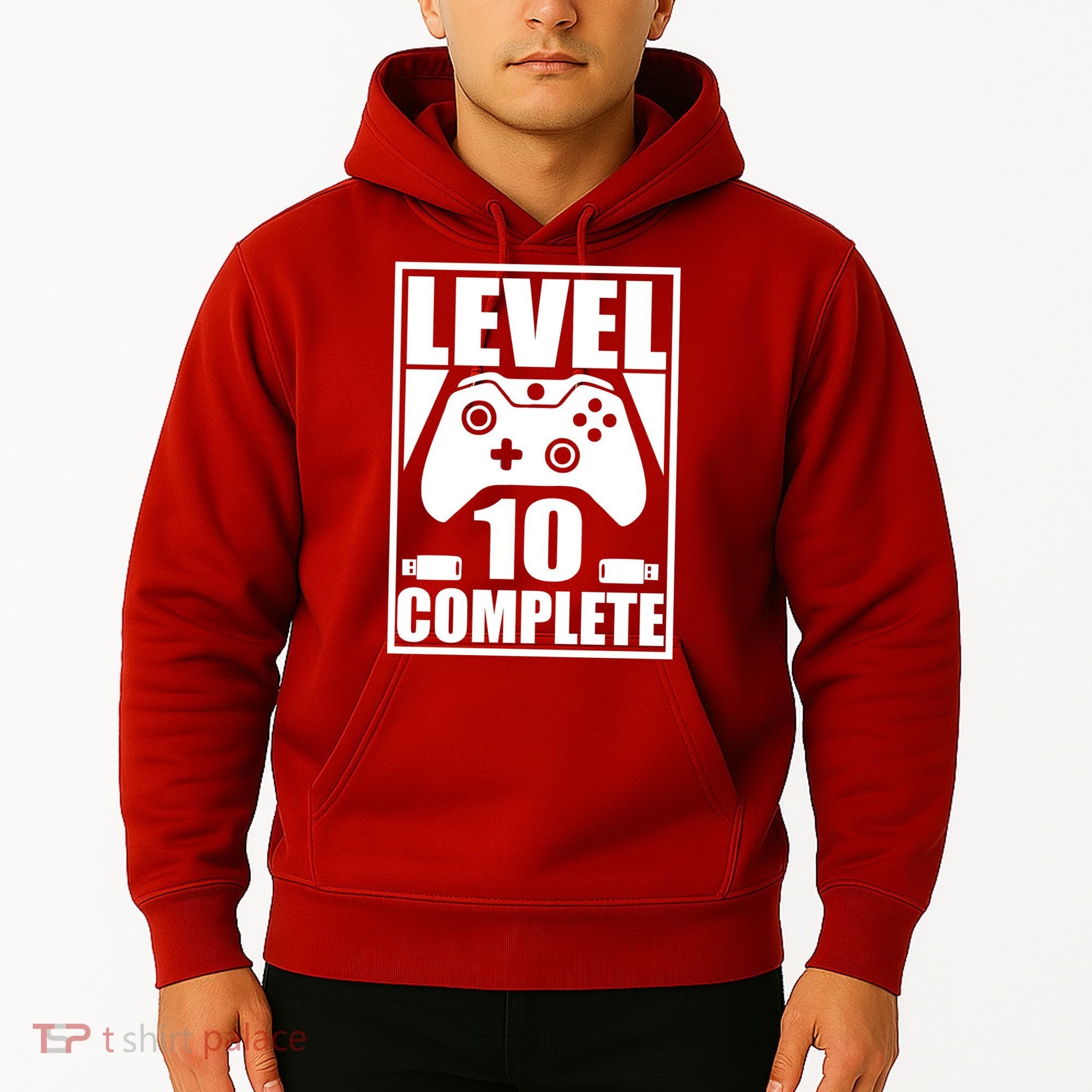 Level 10 Complete Video Gamer 10th Birthday Hoodie