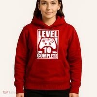 Level 10 Complete Video Gamer 10th Birthday Hoodie thumb 5