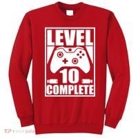Level 10 Complete Video Gamer 10th Birthday Sweatshirt thumb 0