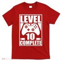 Level 10 Complete Video Gamer 10th Birthday T-Shirt thumb 0
