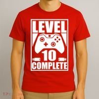 Level 10 Complete Video Gamer 10th Birthday T-Shirt thumb 3