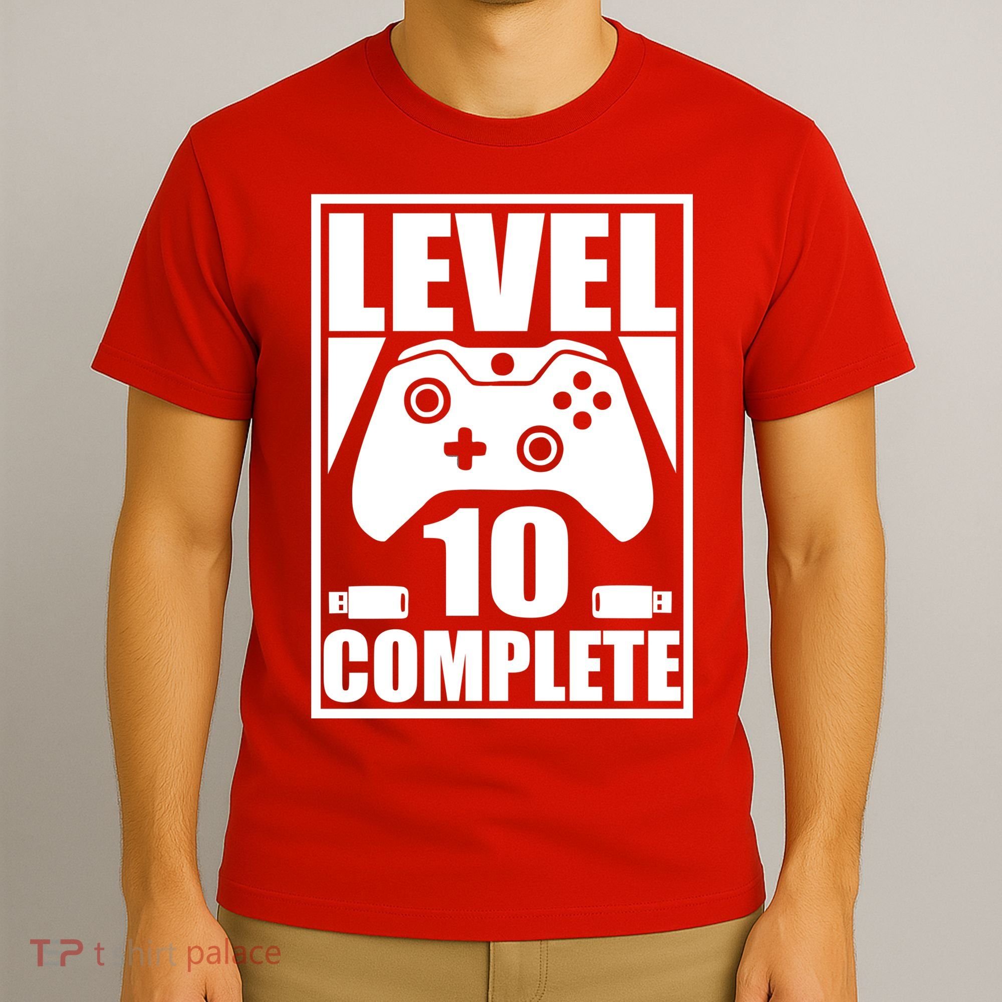 Level 10 Complete Video Gamer 10th Birthday T-Shirt