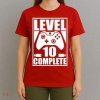 Level 10 Complete Video Gamer 10th Birthday T-Shirt thumb 4