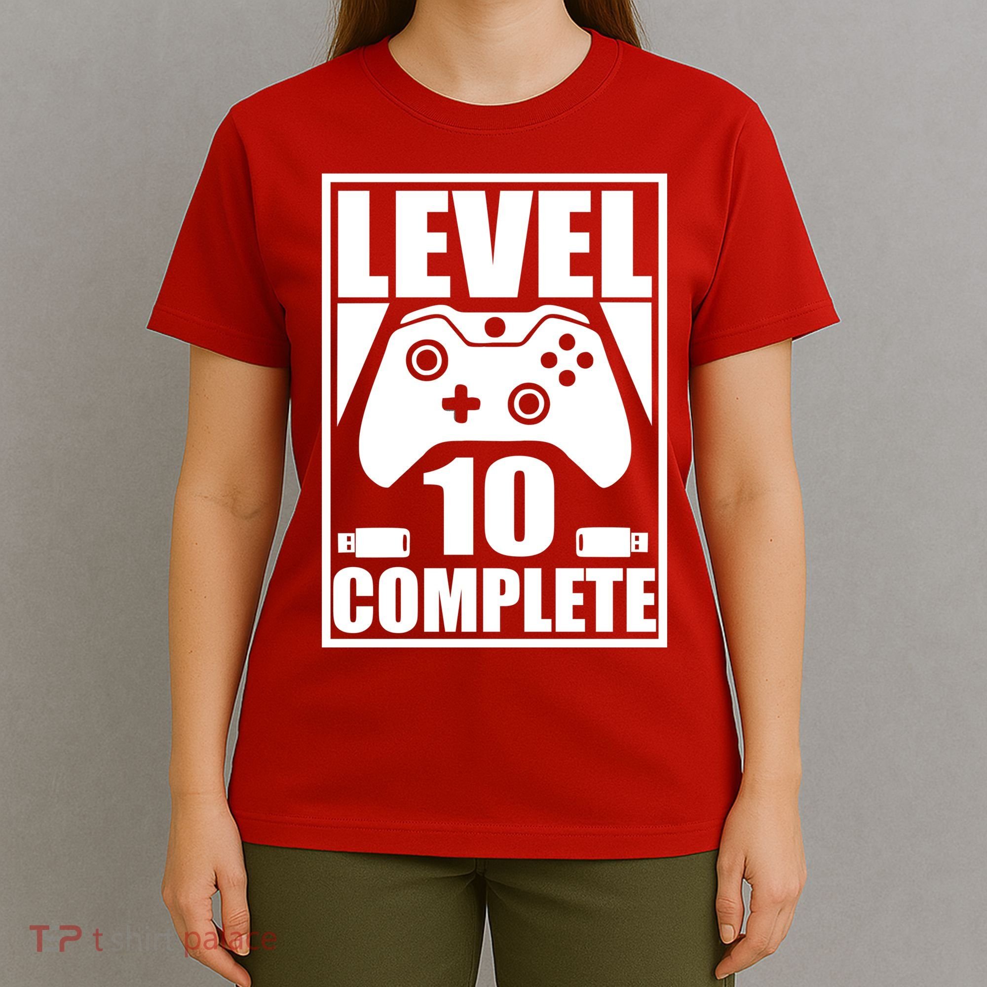 Level 10 Complete Video Gamer 10th Birthday T-Shirt