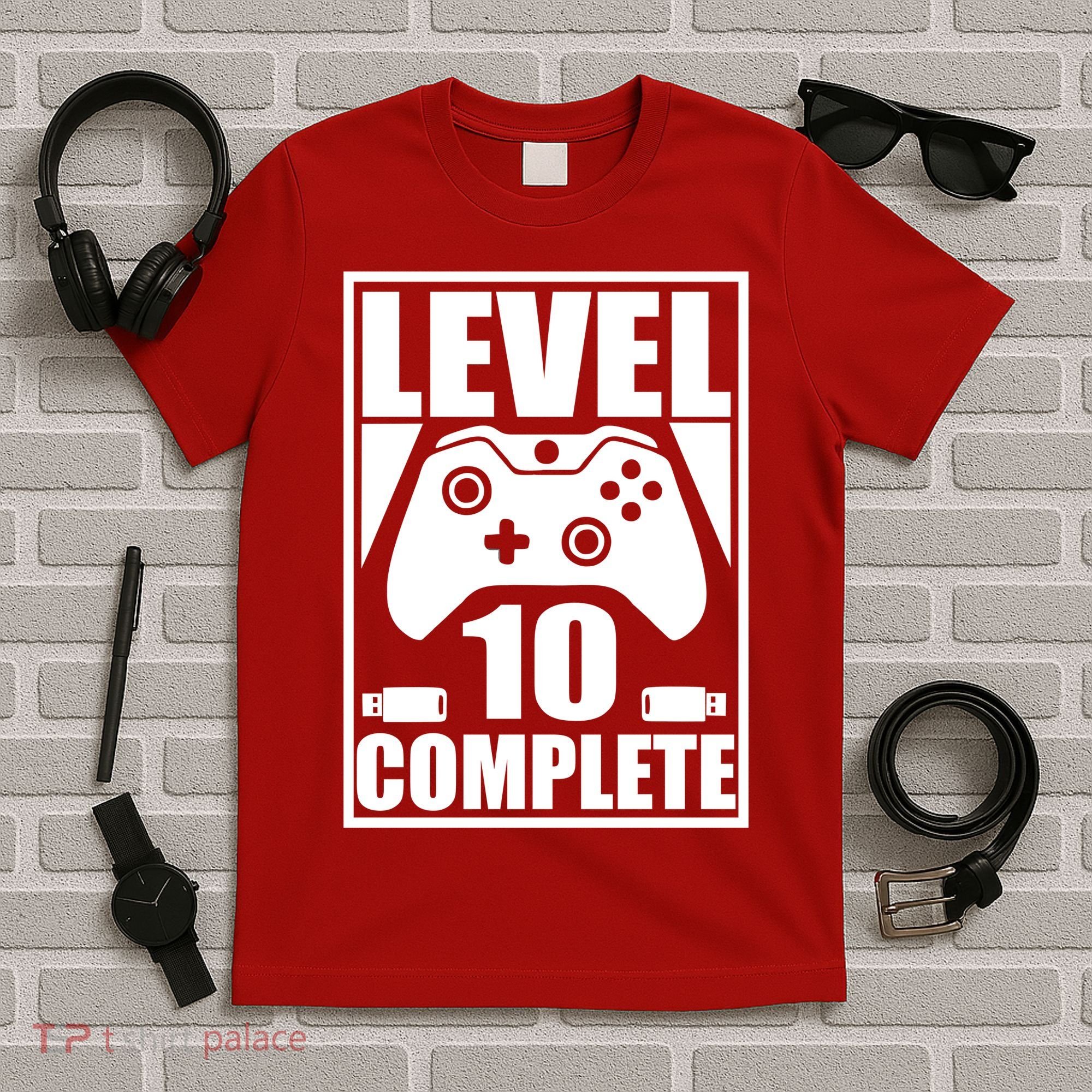 Level 10 Complete Video Gamer 10th Birthday T-Shirt