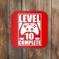 Level 10 Complete Video Gamer 10th Birthday Coaster thumb 0
