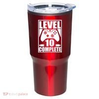 Level 10 Complete Video Gamer 10th Birthday Tumbler thumb 0